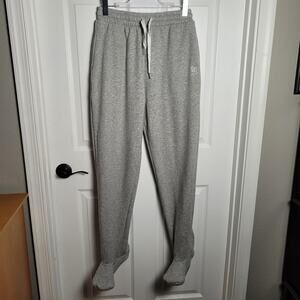 Cozy Toes Sweatpants Medium Large Gray Footed Lounge Joggers Pockets Warm